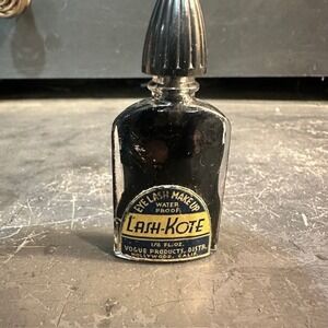 Vintage Lash Kote Waterproof Eyelash Black 1/8 Fl Oz Vogue Hollywood Collectible